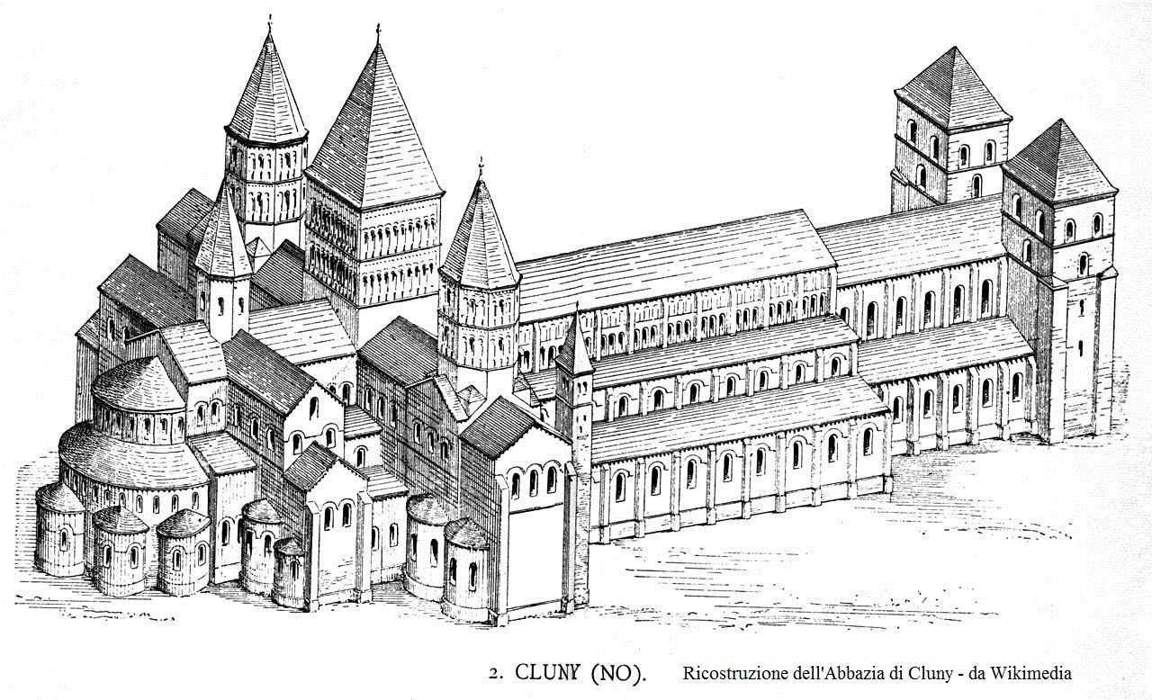 Abbazia di Cluny - Assonometria