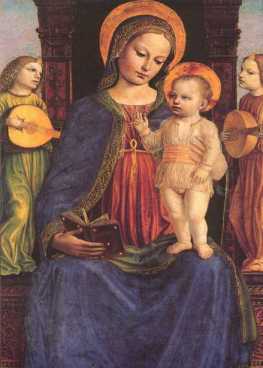 Madonna con Gesù - Bergognone