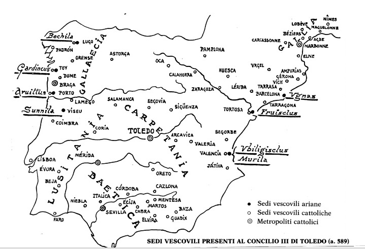 Spagna visigota nel 589